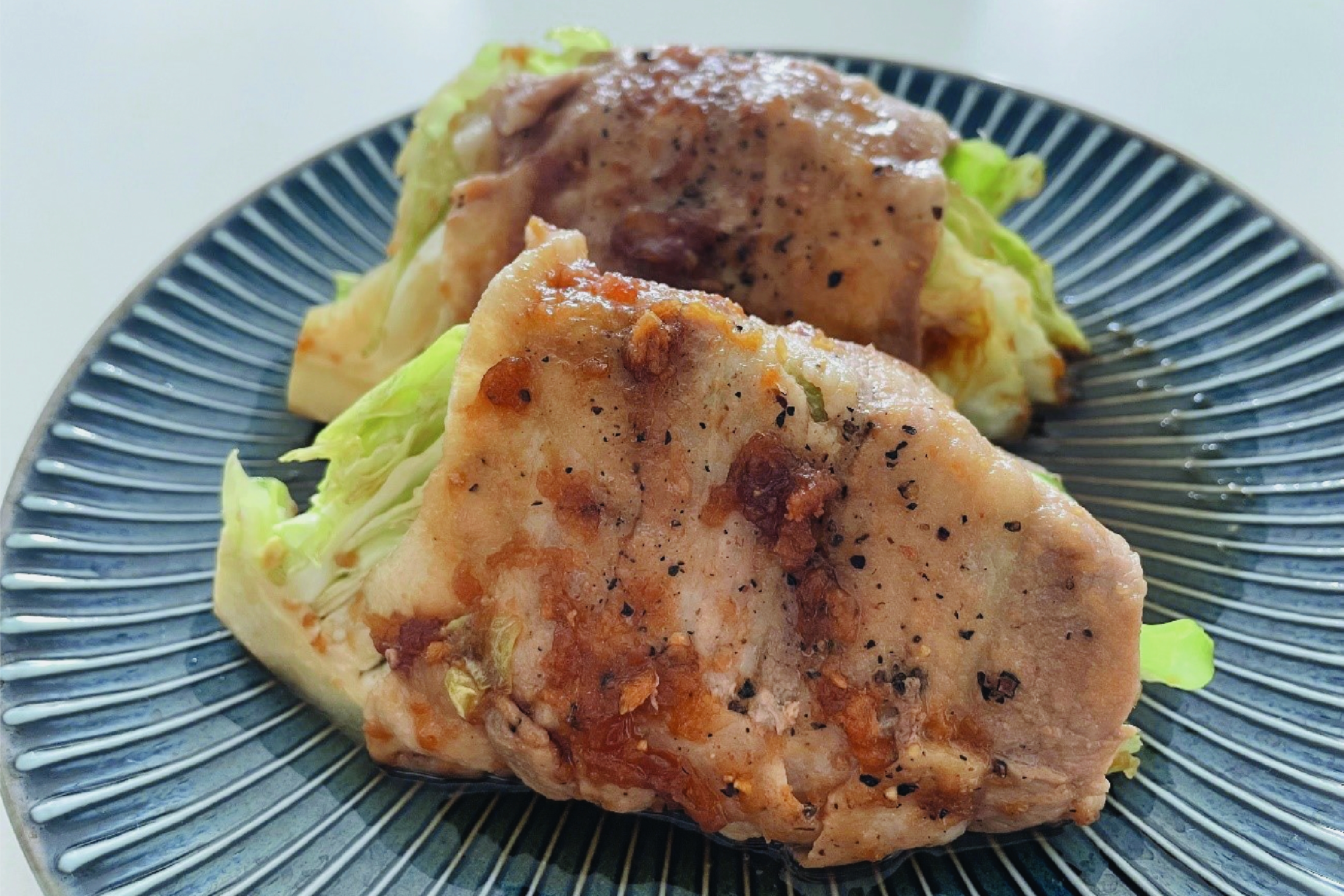 【こだわりレシピ】肉巻きキャベツステーキのジンジャーソース